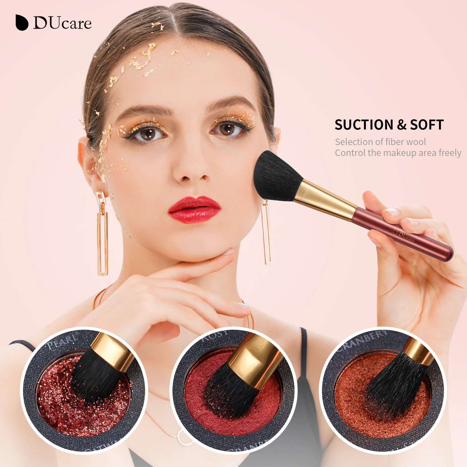 Набор кистей для макияжа DUcare 8 шт. набор косметического тонального крема теней