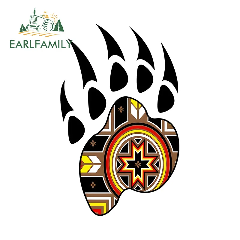 

EARLFAMILY Bear Spirit автомобильные наклейки индивидуальный мотоциклетный шлем скейтборд водостойкая виниловая наклейка ATV индивидуальная печать