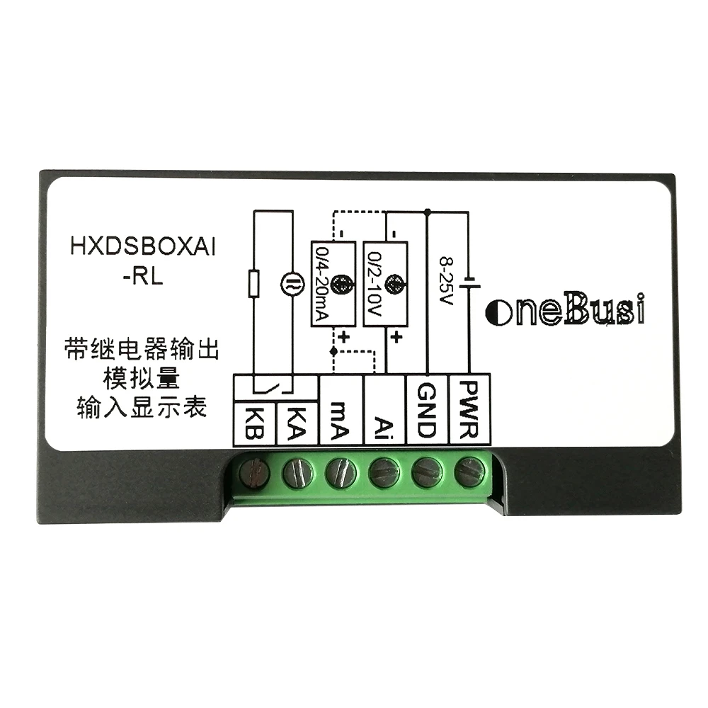Digital Display Meter 0-10V 0-20mA 2-10V 4-20mA Analog Signal Input Indicator Process Panel Relay Out RS485 Port | Инструменты