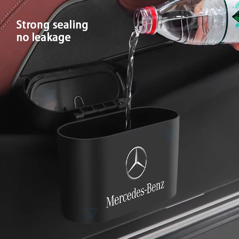 Фото Автомобильный мусорный бак, ящик для хранения мусора, интерьер для Mercedes Benz AMG E GLC GLA GLB CLA CLS GLE C A B S GLK MLClass, аксессуары №2