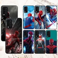 marvel avengers spiderman for t mobile revvl v 5g 4 revvl v plus 5g 4 black phone case shockproof soft silicone cover capa