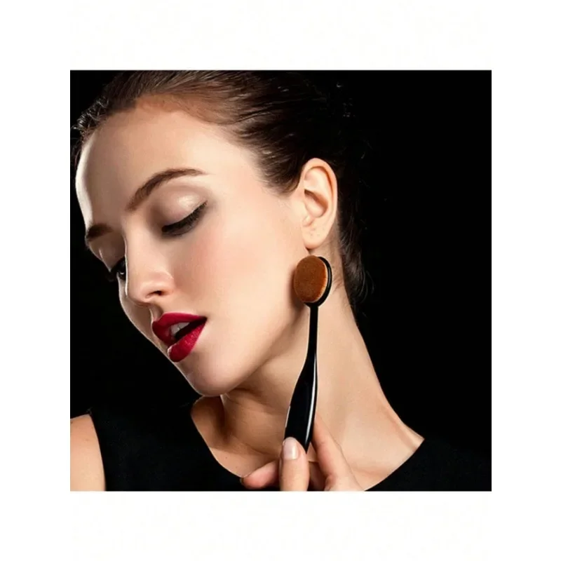 1 Шт. Двусторонняя Черная Косметическая Кисть Bb-крем Тональная Основа Зубная