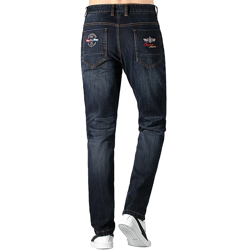 2022 Bruce&Shark Men's Jeans Winter Thick Fashion Casual Straight Leg Strech Soft Loose Super Quality Special Wash big size 42