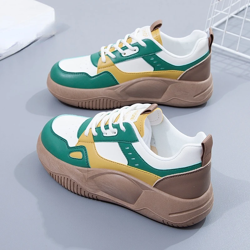 

Женские кроссовки на шнуровке, спортивная обувь для ходьбы и бега на открытом воздухе, повседневные