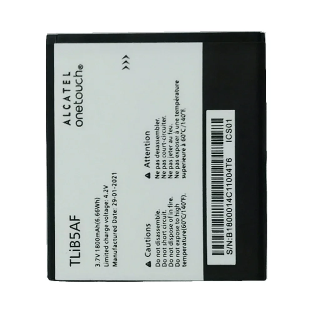 Оригинальный аккумулятор TLiB5AF 1800 мАч для Alcatel One Touch Pop C5 OT 5036 5036D 5035D 5037 5037A 5037D 5037X
