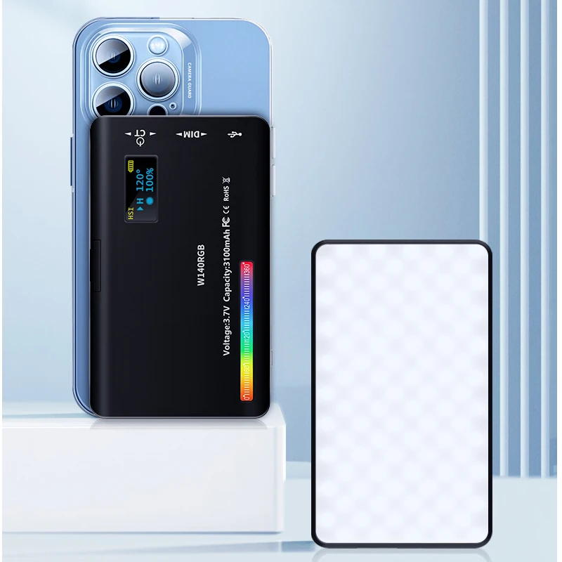 

RGB Video Light LED Panel Lamp Camera Light 3100mAh Battery Dimmable 2500K-9000K Photo Lighting Studio for Youtube Tik tok