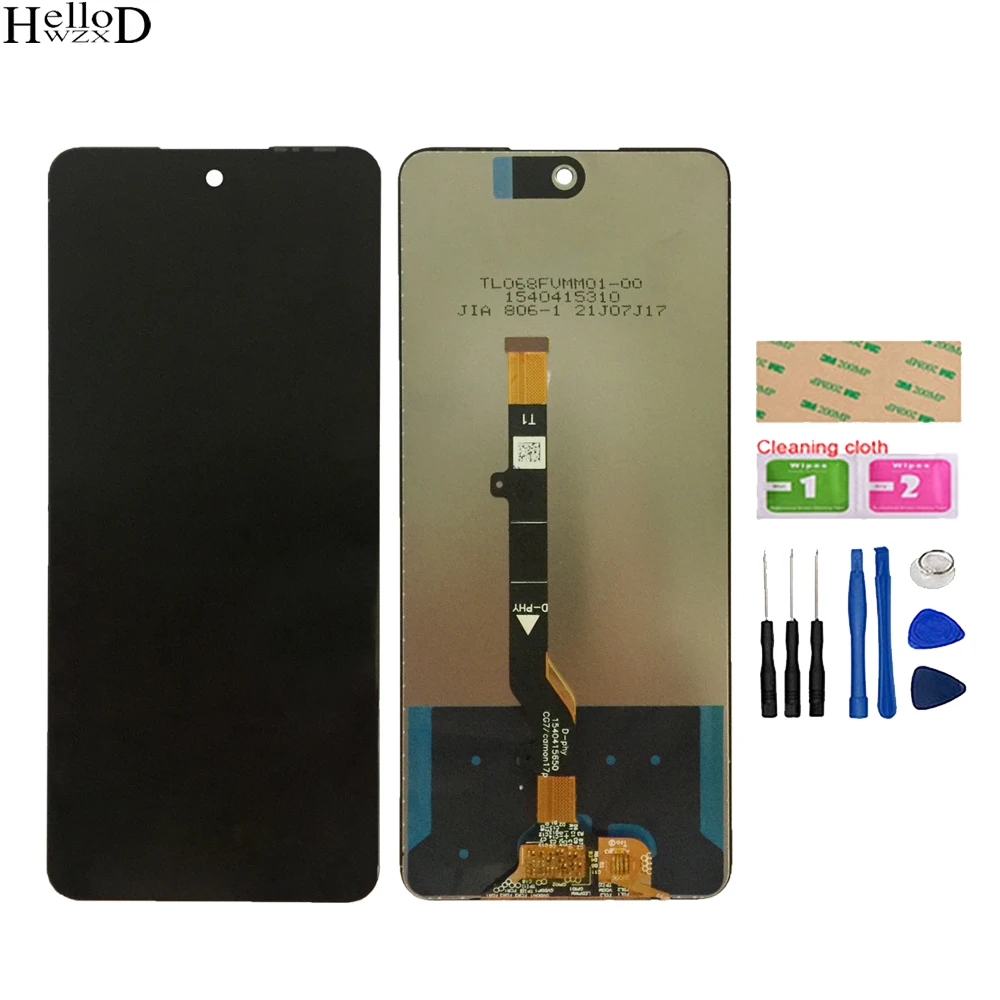 

100% протестированный ЖК-дисплей для Tecno Camon 17 Plus CG7, ЖК-дисплей, детали для замены + Инструменты
