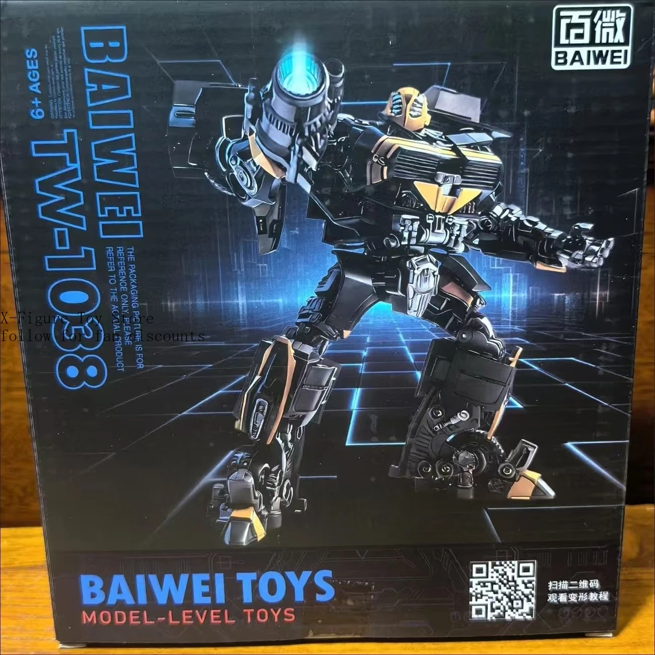 Фото Доставка за 48 часов: Трансформируемая игрушка BAIWEI TW1038 DARK Hidden Bee TW1037 Starscream Movie 4, модель робота, коллекционные фигурки №4