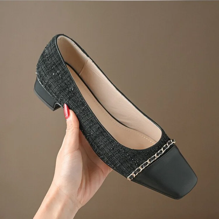 

New Women's Shoes Fashion Comfortable Flat Shoes Square Head Non-slip Beautiful Color Matching Flat Shoes Women Shoes Flats 2023