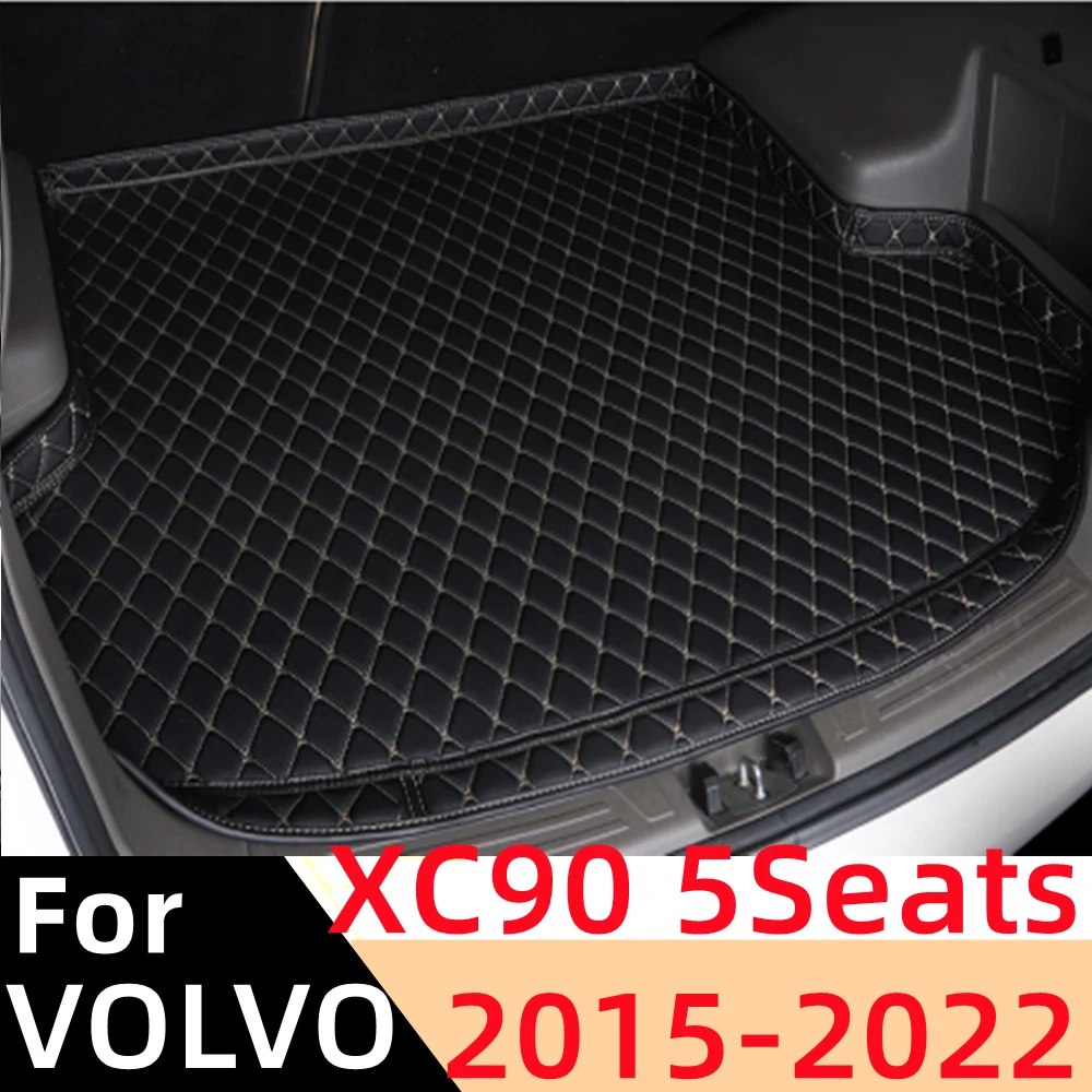 

Car Trunk Mat For Volvo XC90 5Seats 2015-22 All Weather XPE High Side Rear Cargo Cover Carpet Liner Tail Parts Boot Luggage Pad