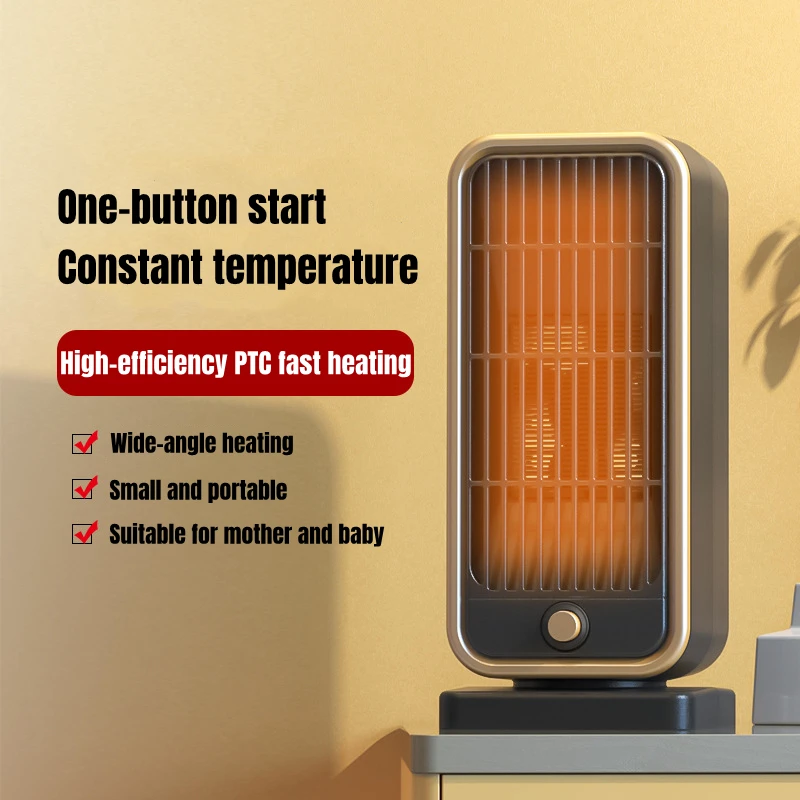 

Electric Winter Heater 110-240V 500W Desktop Warmer Fan PTC Ceramic Warm Air Blower Noiseless Heating Machine for Home Office