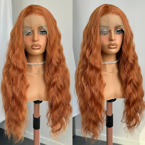 Синтетический парик Lu's Wigs медно-красный 13x4