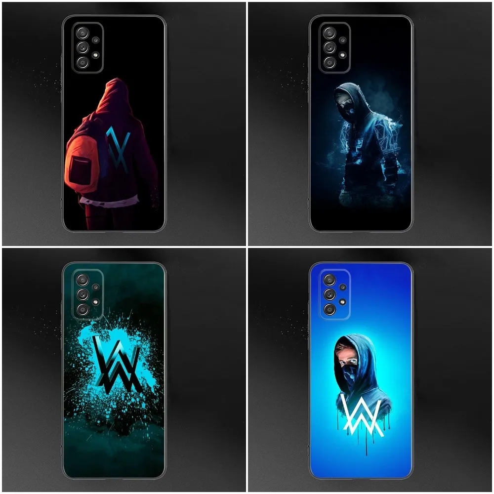 Чехол для телефона DJ A-Alan W-Walker Samsung S24 S23 S22 S21 S20 S10 S10E S9 Plus FE Note 20 Ultra 10 9 черный чехол