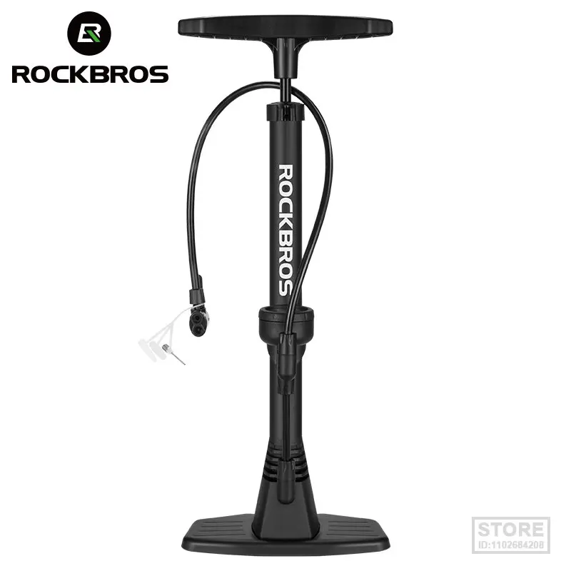 

ROCKBROS Bicycle Pump 160PSI High Pressure Labor-saving Portable With Pressure Gauge Inflator MTB Road Bike Bicycle Accessories