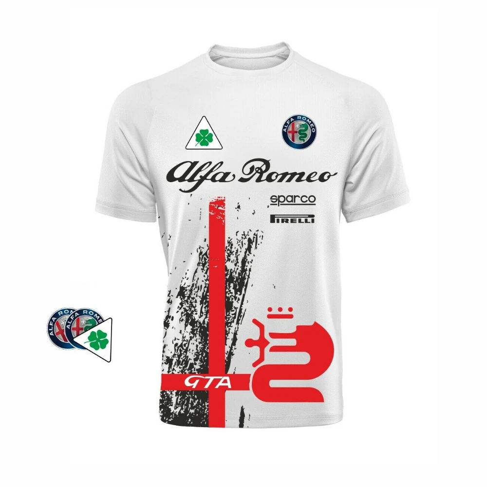 

2023 Alfa Romeo Tim Jersey Merek Baru Formula 1 Jersey Kipas Angin Pesta Pria Kebesaran Kaus Sepeda Motor