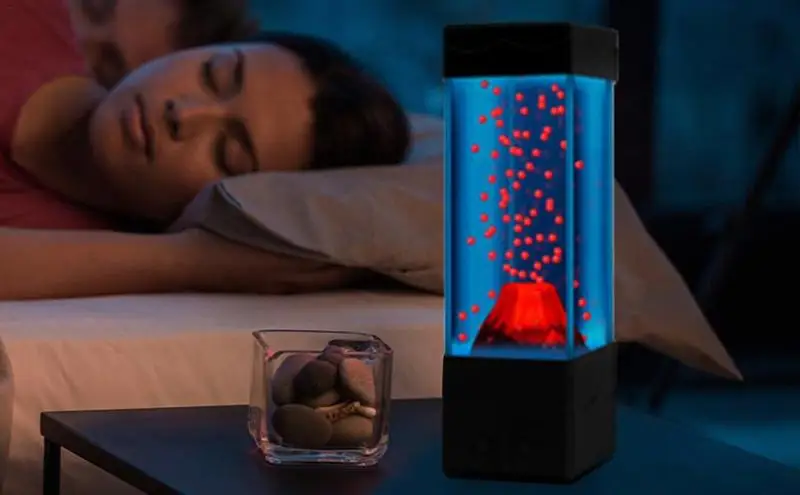 

Ночная лампа Volcano, лампа с питанием от usb, настольные лампы, украшения для детской комнаты, лампы с имитацией вулканического извержения, ночник