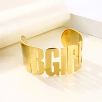 custom name bracelet for woman personalized fashionable adjustable large bangle jewelry holiday gift