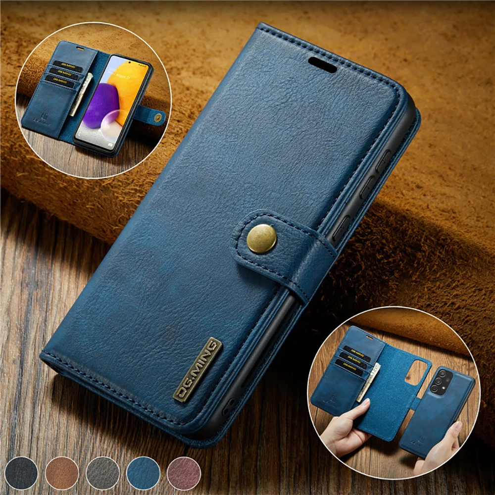 

2IN1 Detachable Magnetic Leather Wallet Case for Samsung Galaxy M12 Flip Case for Galaxy M32 Shell M22 M51 M 31 21 S M 12 Funda