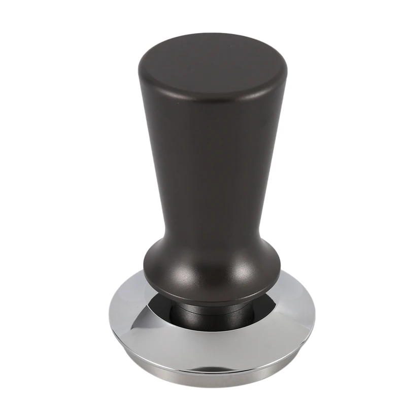 

53Mm Calibrated Espresso Coffee Tamper with Spring Loaded Position Limited Design Constant Pressure Hand Tamper Gray