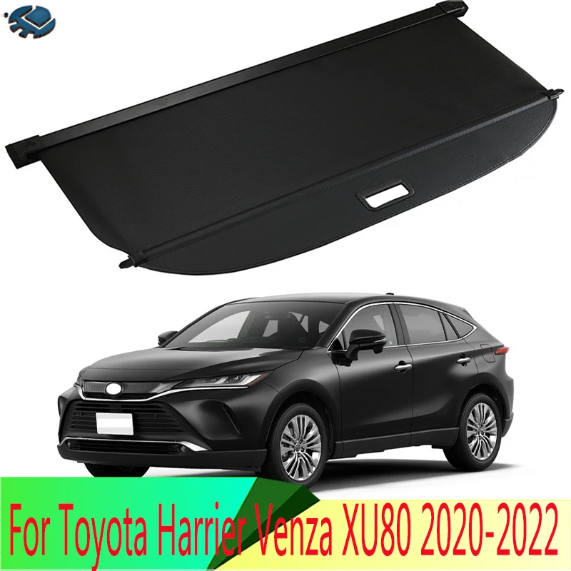 

Для Toyota Harrier Venza XU80 2020-2022 алюминий + холст задняя крышка груза конфиденциальный экран багажника защитный экран затеняющие аксессуары