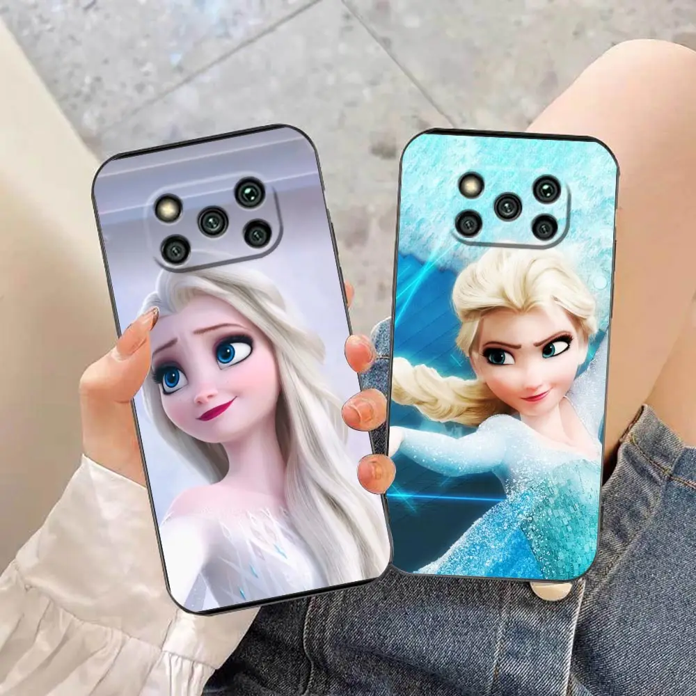 

Phone Case For Xiaomi Mi Note 10 3 Lite Poco M5 M4 C40 F4 X4 X3 M3 F3 GT Pro Nfc 5G 4G Mix 3 2S 2 Play F1 Disney Princess Elsa