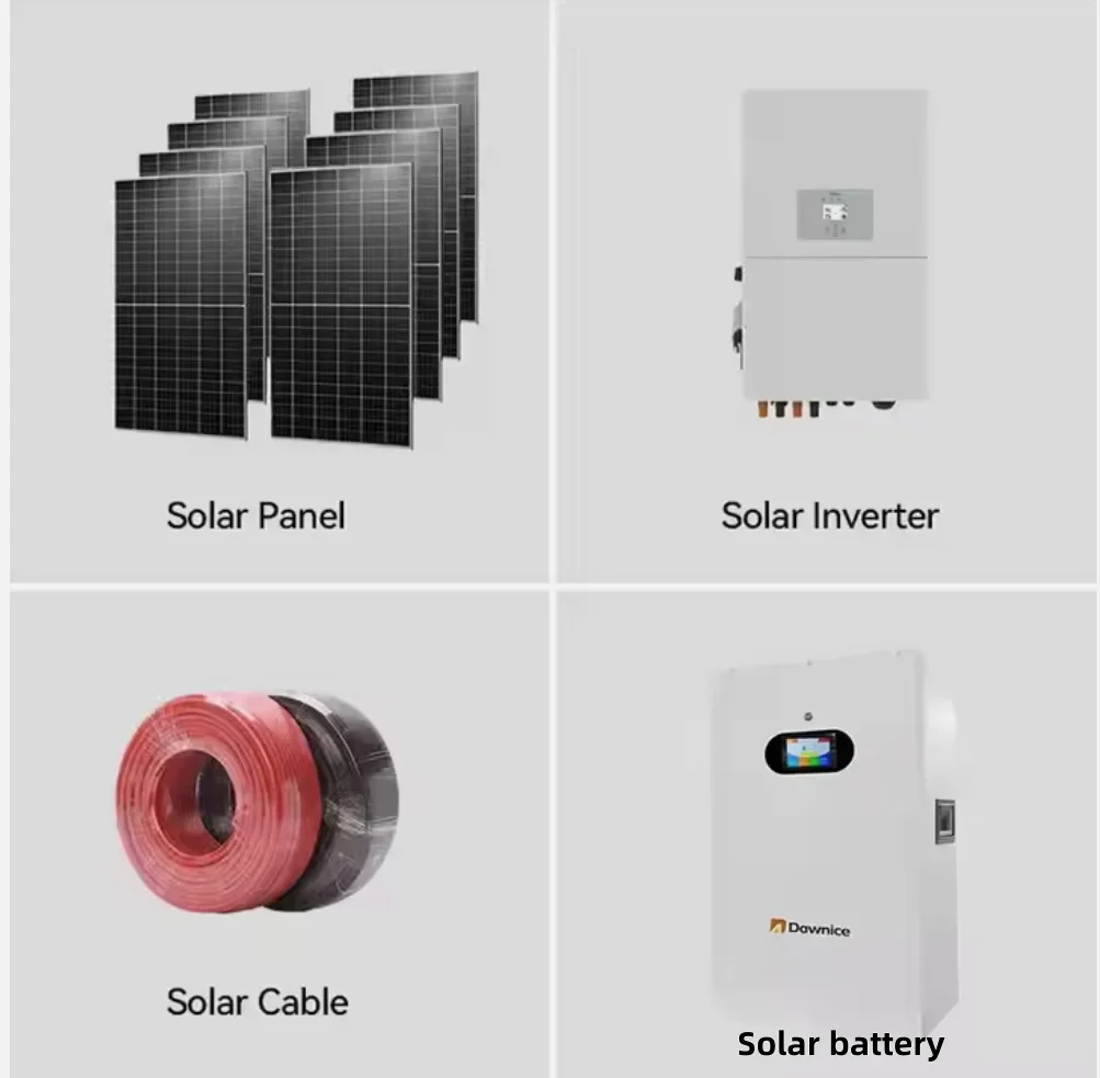 50 кВт 100 кВА Полная солнечная энергетическая система Ongrid Домашний комплект 10