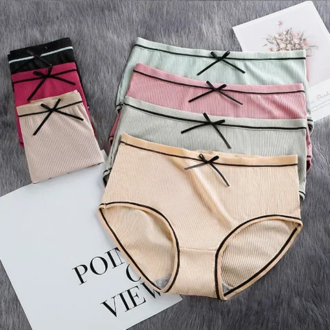 Женские Бесшовные хлопковые трусики в японском стиле удобное нижнее белье