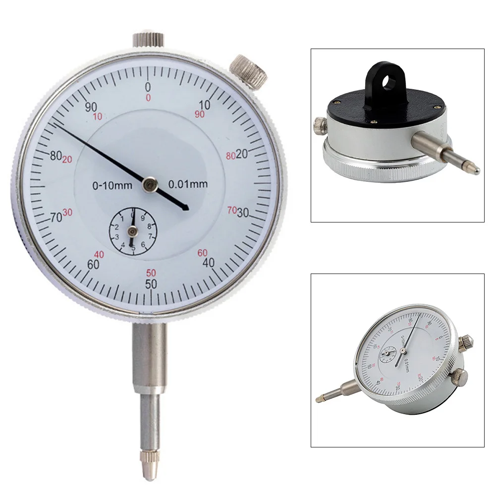 Индикатор циферблата 0-10 мм измерительный инструмент 0 01 точность металла для