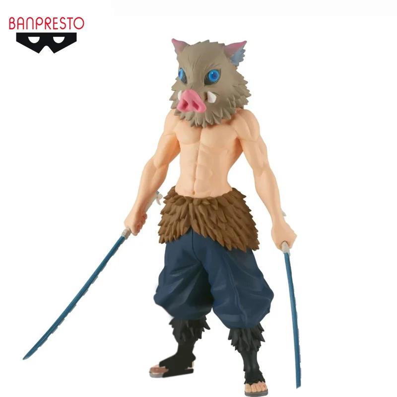 

In Stock Original BANPRESTO Demon Slayer Hashibira Inosuke 15CM PVC Anime Figure Action Figures Model Toys