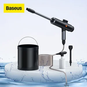 Электрический пистолет Baseus для мойки автомобилей, пенная насадка высокого давления для ухода за автомобилем, беспроводной переносной спрей для мойки автомобиля