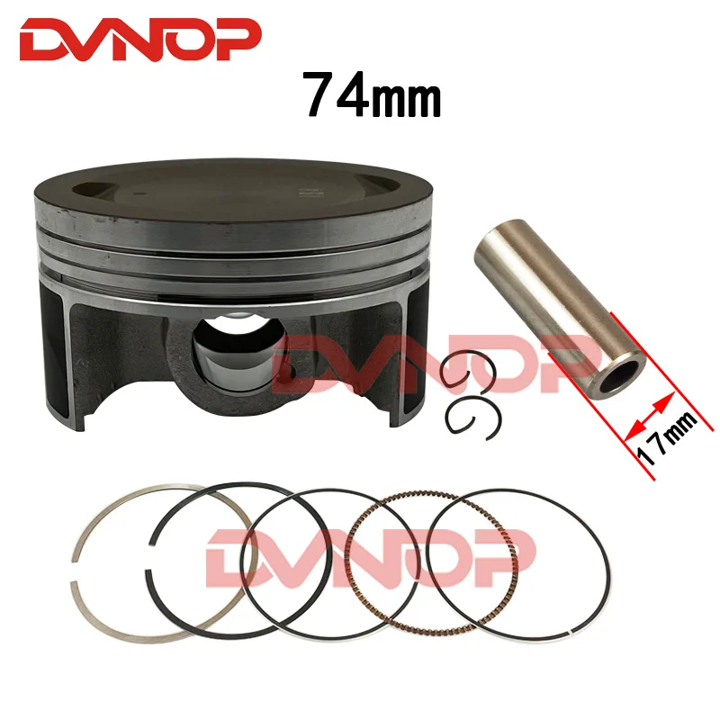 Размер отверстия STD 74 мм комплект прокладок поршневых колец для Yamaha YS250 YBR250 2007 2009 XT250 XTZ250 1YB 2013-2015