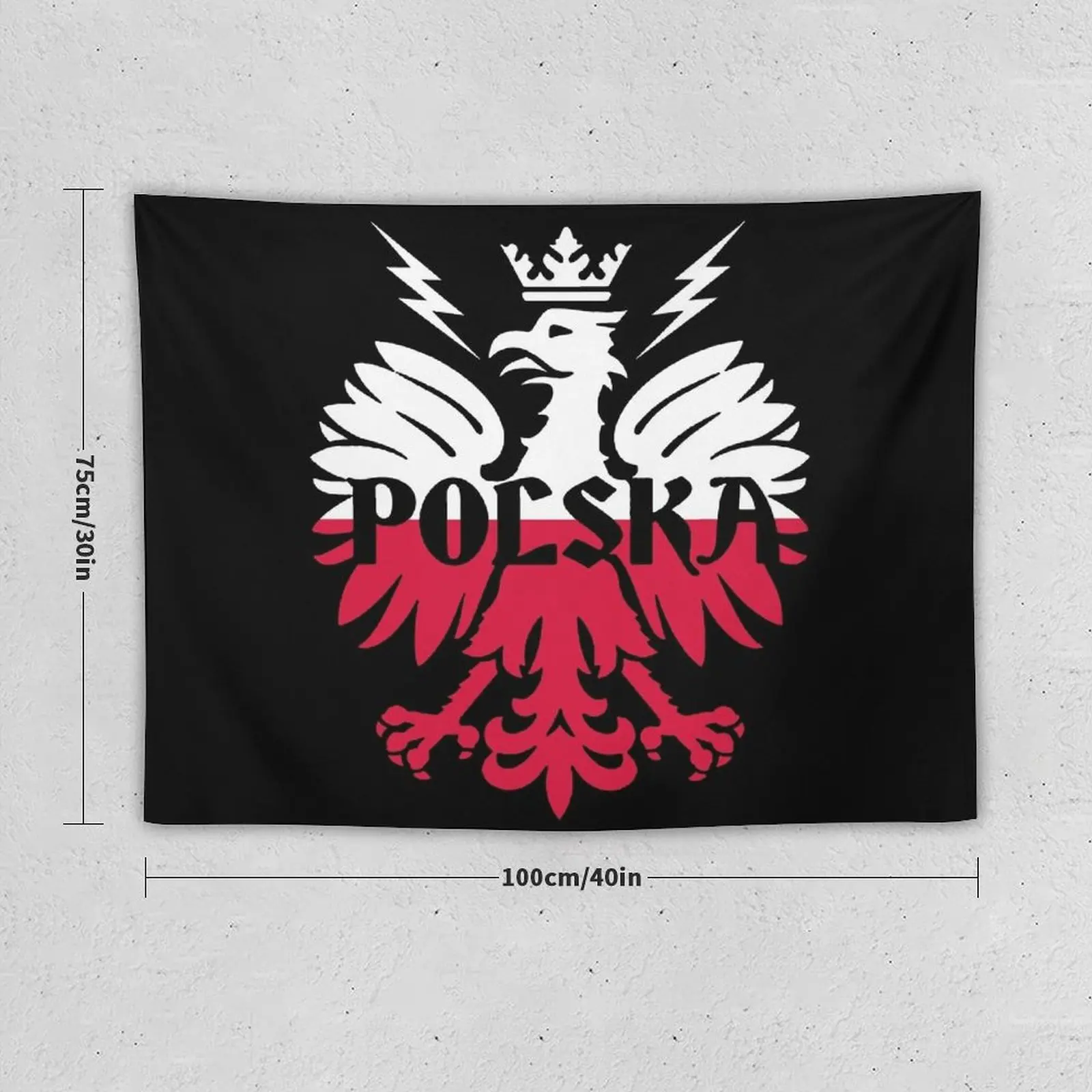 Польский флаг - Польша гобелен Настенный декор Декор комнаты Ковер Настенные