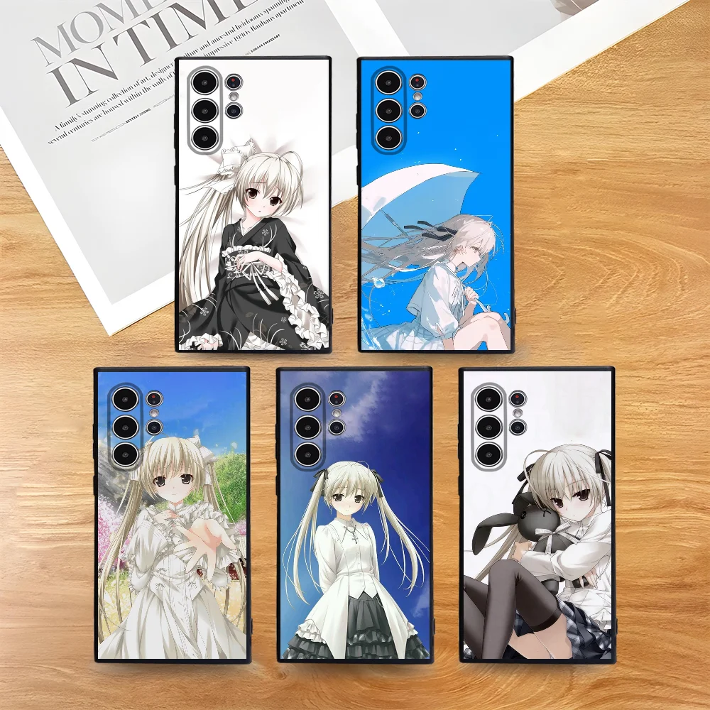 Чехол для телефона Yosuga no Sora Samsung Galaxy S25 S24 S22 S23 Ultra S21 S20 Plus 5G матовый нескользящий