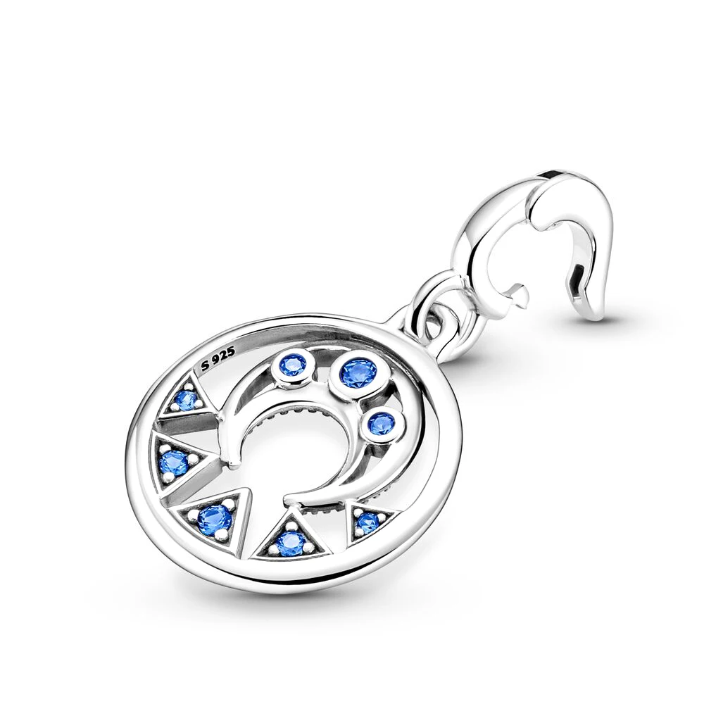 Mini Médaillon Argent 925 pour Femme, Fermer les Yeux, enquêter à l'Intérieur, Allume-moi, Ailes Brûlantes, Puissance de la Lune, Flamme Brûlante, Bracelet Cadeau DIY