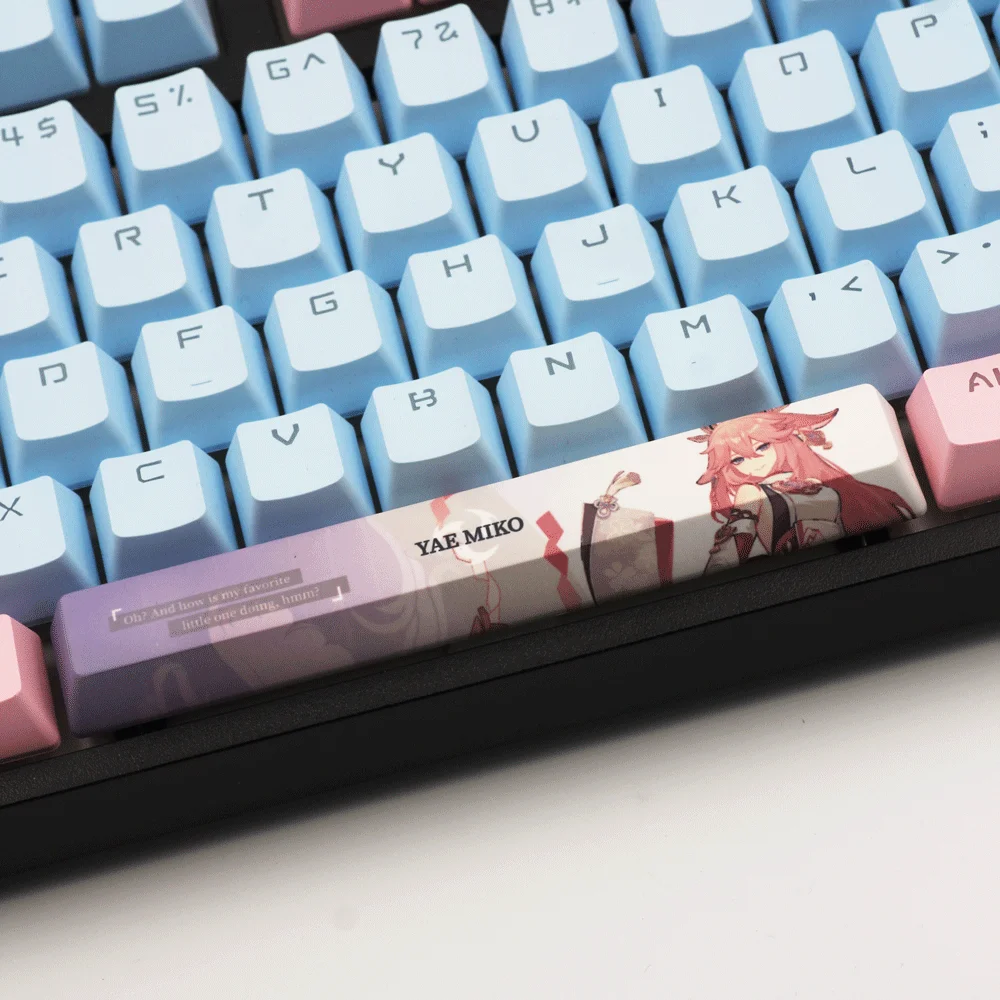 Многофункциональная игровая клавиатура Genshin Impact Spacebar Keycap 6.25U PBT механическая HUTAO