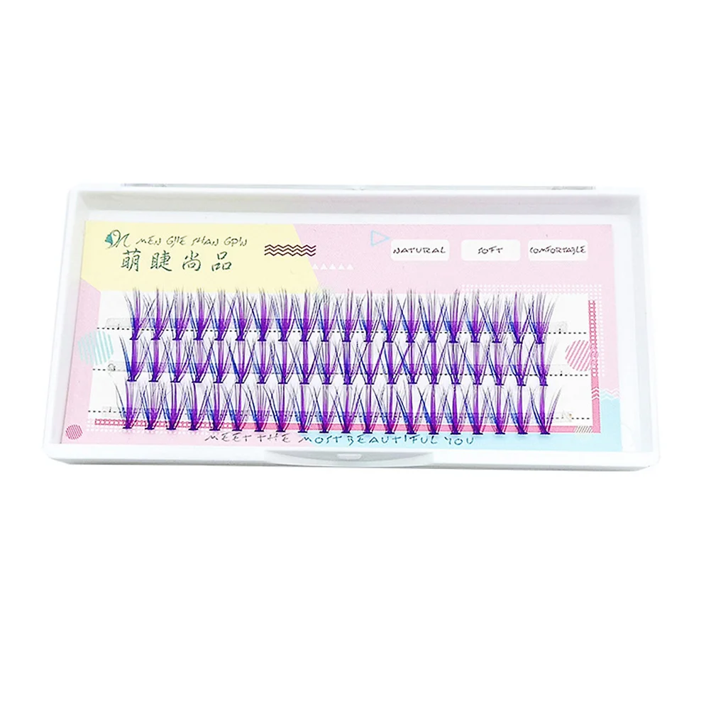 

Cosmetics Eyelash Colored Individual Eyelashes Natural Fake Lashes Fasle Individual Lashes Fake Individual Eyelashes