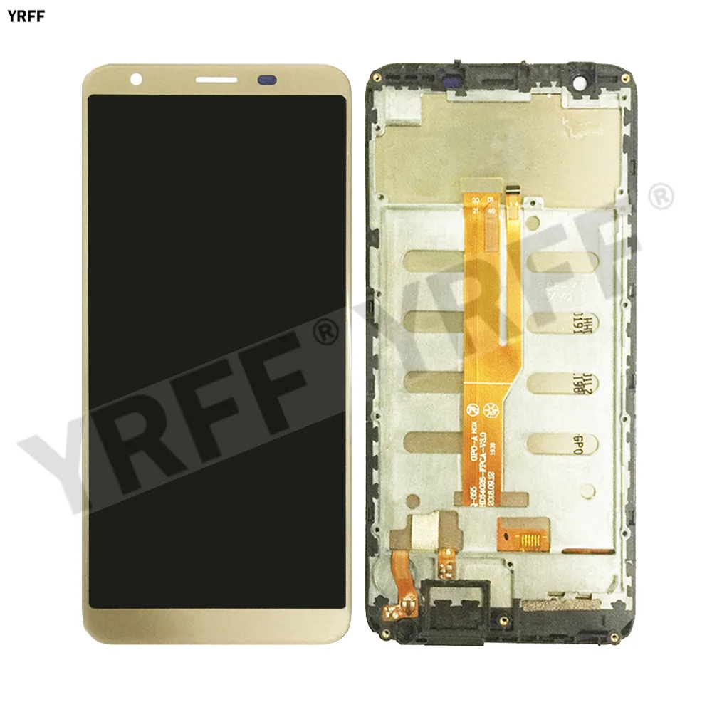 for oukitel c11 with frame lcd screens for oukitel c11 lcd display touch screen digitizer assembly phone replacement parts free global shipping