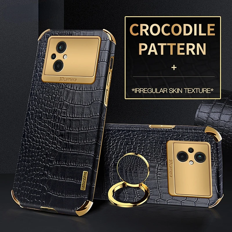 

Магнитный чехол Poco M5, мягкий силиконовый чехол из крокодиловой кожи для Xiaomi Poco M5 M5s C40 Xiomi Pocophone M3 M4 Pro, чехлы для телефонов