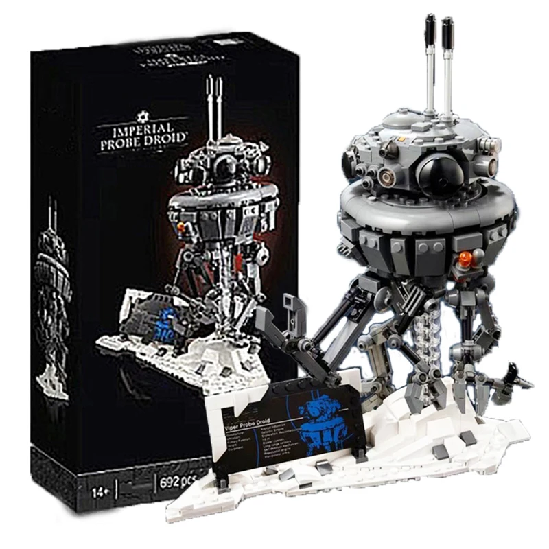 

Stock Imperial Probeing Droided 75306 Model Bricks Creative Idea Detection Robot Building Blocks Toys for Kids Boys Gifts 99918