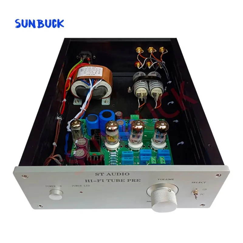 Фото Трубчатый предусилитель 12AX7B ECC83 SUNBUCK, подобно Marantz 7, Стабилизация напряжения, цепь 2SK1170 FET HIFI 6X4 6Z4, трубчатый предусилитель, аудио №1