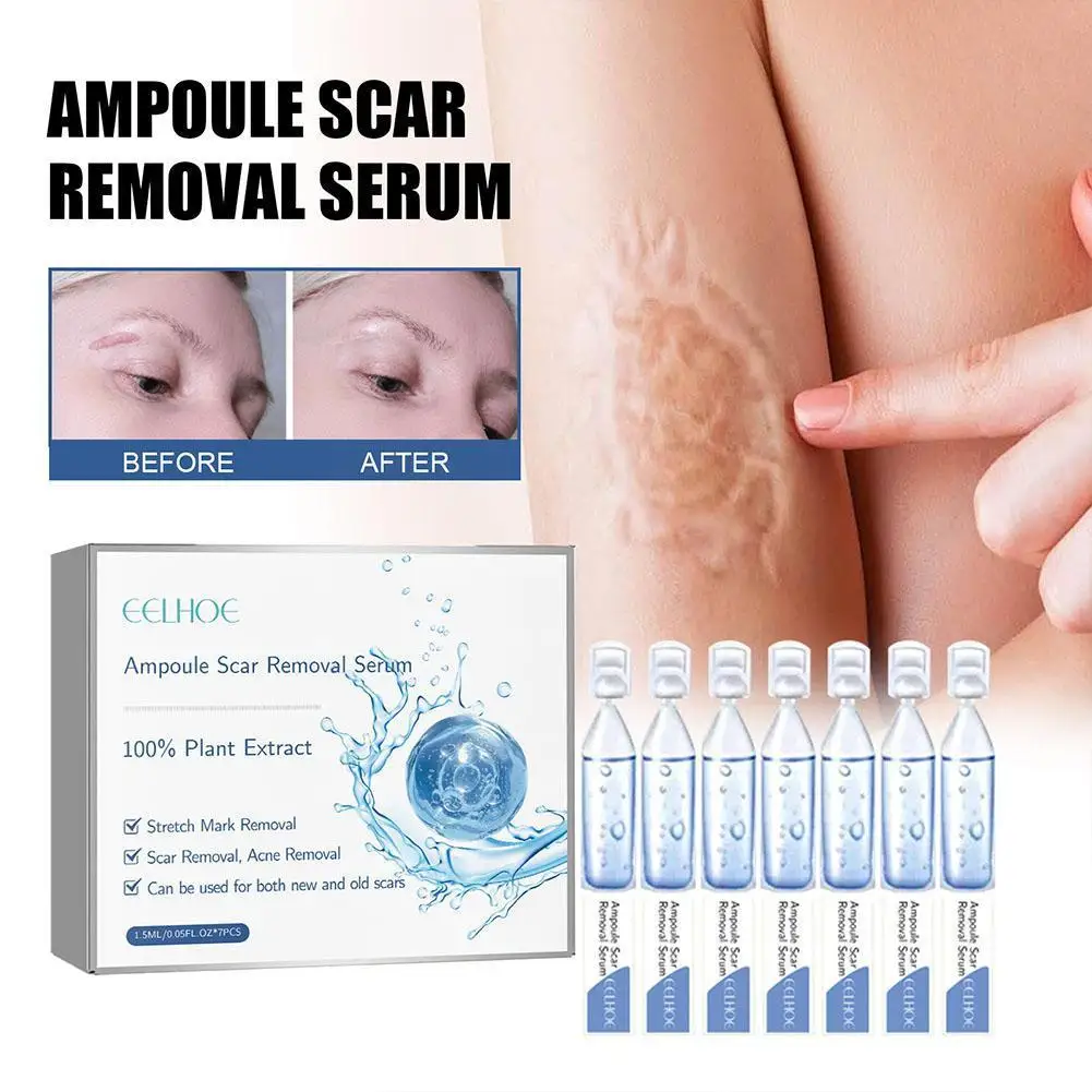 

Scar Remover Face Serum Anti Aging Lifting Firm Fade Lines Whiten 7pcs Fine Acid Hyaluronic Ampoule Essence Brighten O7E2