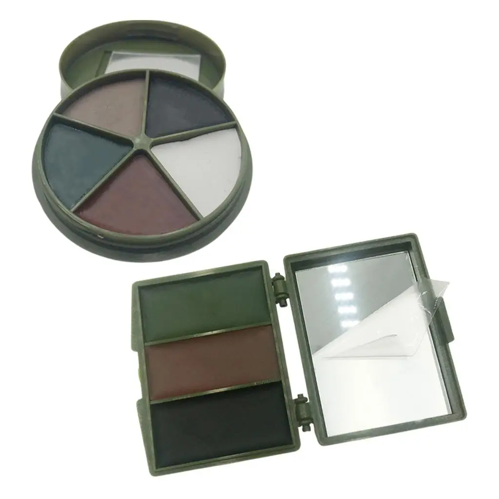 

Face Paint with Mirror Palette for Outdoor Sports Hunting Art