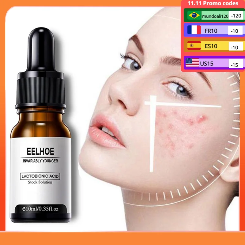 

Pore Tightening Serum Instant Serum Lactobionic Acid Face Solution Serum Minimize Pores Oil-Control Whitening Anti