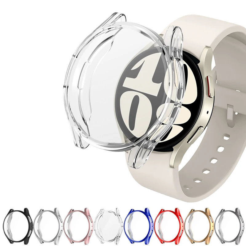 

Case for Samsung Galaxy Watch 6 40mm 44mm Cover TPU Screen Protector All-Around Bumper Shell for Galaxy Watch 6 44mm 40mm Case