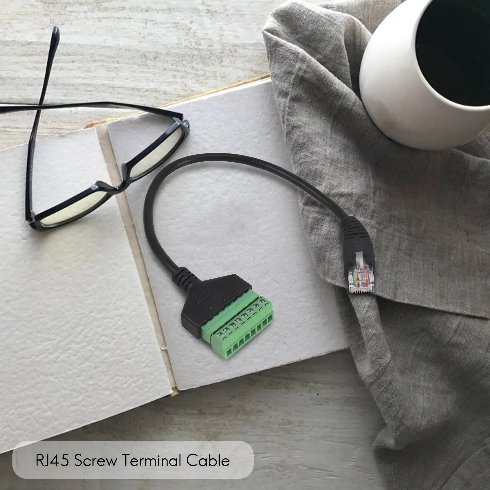 Винтовой Терминал RJ45 кабель со штекером на 8 штырьков внешний для Cat5/6/7 удлинитель