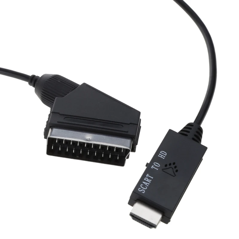 Функциональный кабель-конвертер совместимый с Scart-HDMI. Отличный точный