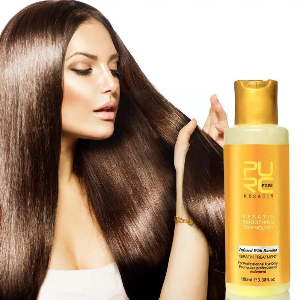 

100ml Purc 12% Banana Flavor Keratin Treatment Frizzy Repair Keratin Hair Straightening Damage Brazilian Treatment Hair O2u1