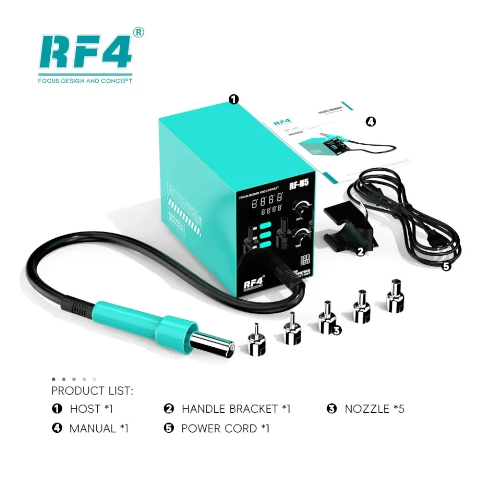 

RF4 RF-H5 интеллектуальная демонтажная станция горячим воздухом