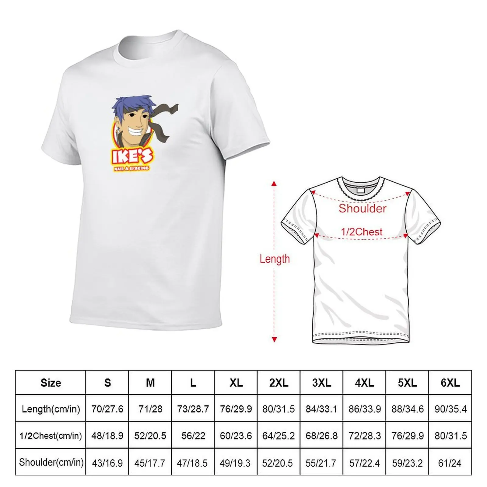 Фото Футболка Ike's Nair & Spacing, базовая однотонная футболка для повседневного использования №2