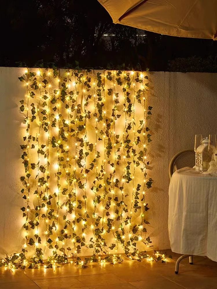 

Green Plant Decorative Lights Led Star Lights Flashing Lights String Solar Waterproof Balcony Courtyard Room Atmosphere Festival